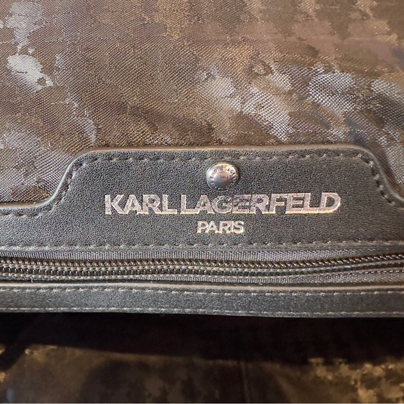 Karl Lagerfeld Simone Monogram Satchel Like New! - Picture 9 of 17